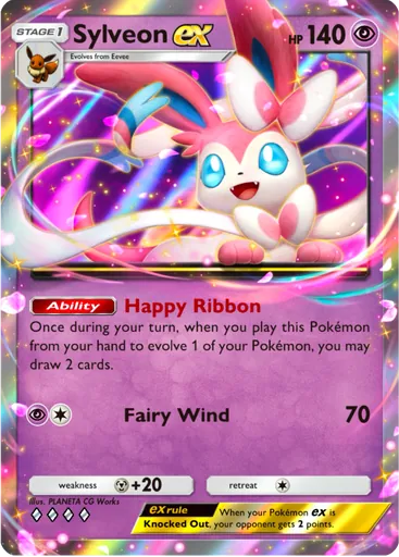 Sylveon ex (a3b-034) card in Pokémon TCG Pocket