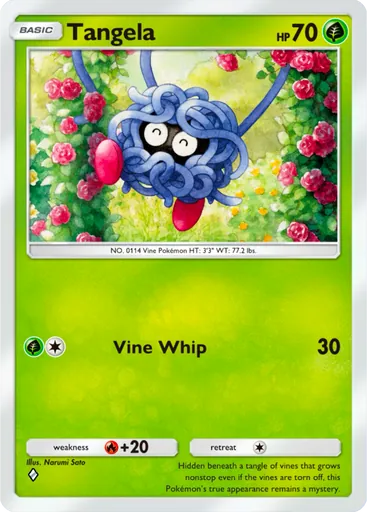 Tangela (a2-004) card in Pokémon TCG Pocket