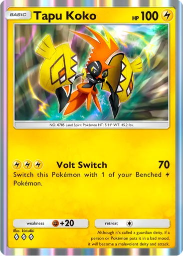 Tapu Koko (a3-068) card in Pokémon TCG Pocket