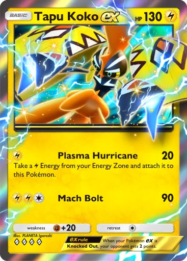Tapu Koko ex (a4b-148) card in Pokémon TCG Pocket