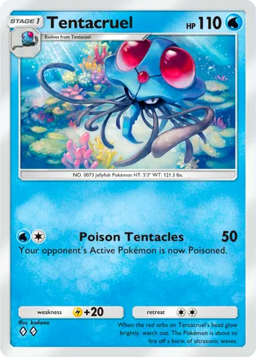 Tentacruel (a1-063) card in Pokémon TCG Pocket