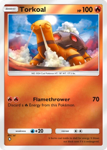 Torkoal (a4b-070) card in Pokémon TCG Pocket