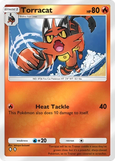 Torracat (a4b-081) card in Pokémon TCG Pocket
