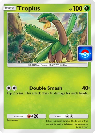 Tropius (pa-102) card in Pokémon TCG Pocket