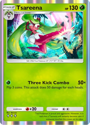 Tsareena (a3-020) card in Pokémon TCG Pocket