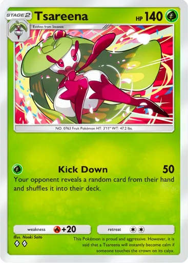 Tsareena (a3b-005) card in Pokémon TCG Pocket