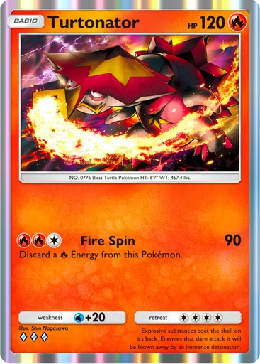 Turtonator (a3-037) card in Pokémon TCG Pocket