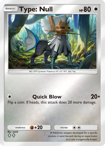 Type: Null (a4b-301) card in Pokémon TCG Pocket