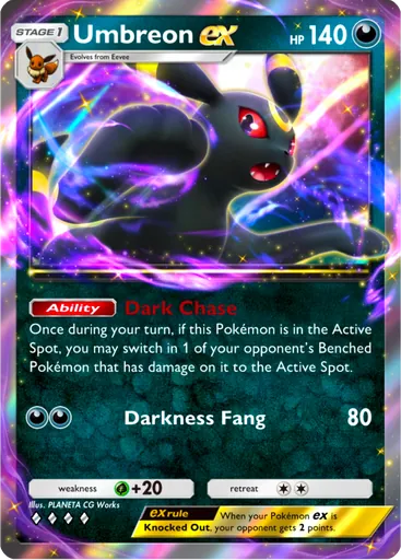 Umbreon ex (a4-112) card in Pokémon TCG Pocket