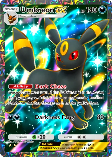Umbreon ex (a4-193) card in Pokémon TCG Pocket