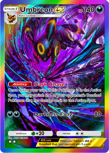 Umbreon ex (a4-208) card in Pokémon TCG Pocket