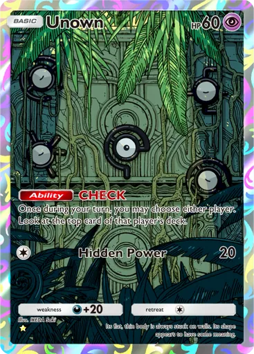 Unown (a2a-078) card in Pokémon TCG Pocket
