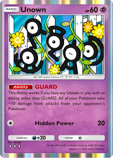 Unown (a4-084) card in Pokémon TCG Pocket