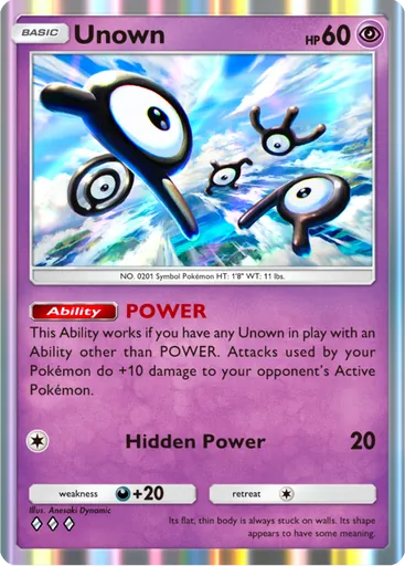 Unown (a4-085) card in Pokémon TCG Pocket