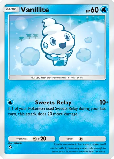 Vanillite (a3b-018) card in Pokémon TCG Pocket