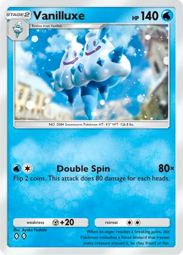 Vanilluxe (a3b-020) card in Pokémon TCG Pocket