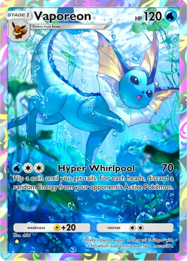 Vaporeon (a3b-072) card in Pokémon TCG Pocket