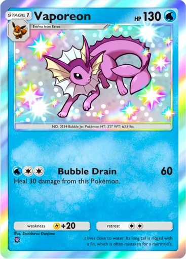 Vaporeon (a4-216) card in Pokémon TCG Pocket