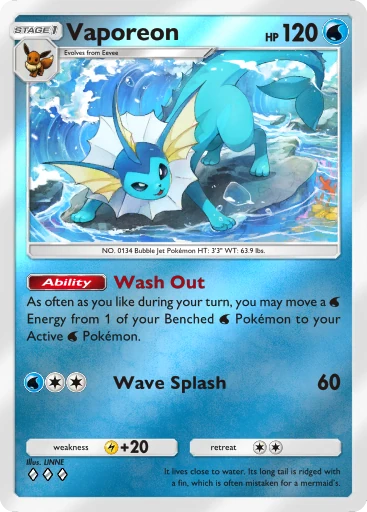 Vaporeon (a4b-100) card in Pokémon TCG Pocket