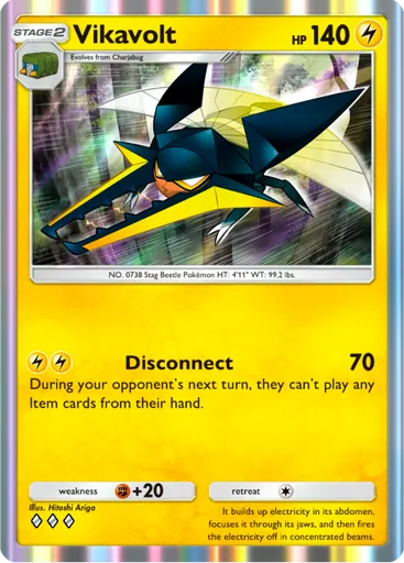 Vikavolt (a3-065) card in Pokémon TCG Pocket