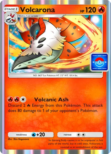 Volcarona (pa-028) card in Pokémon TCG Pocket