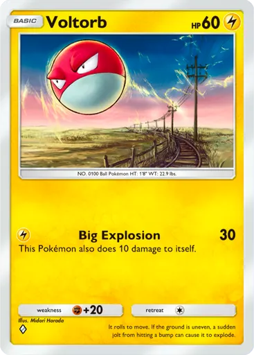 Voltorb (a2-054) card in Pokémon TCG Pocket