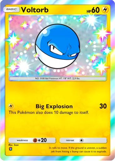 Voltorb (a3b-095) card in Pokémon TCG Pocket