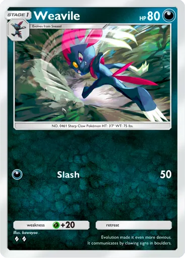 Weavile (a4-116) card in Pokémon TCG Pocket