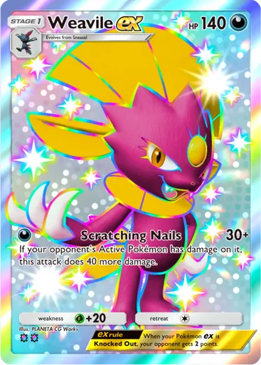 Weavile ex (a4-238) card in Pokémon TCG Pocket