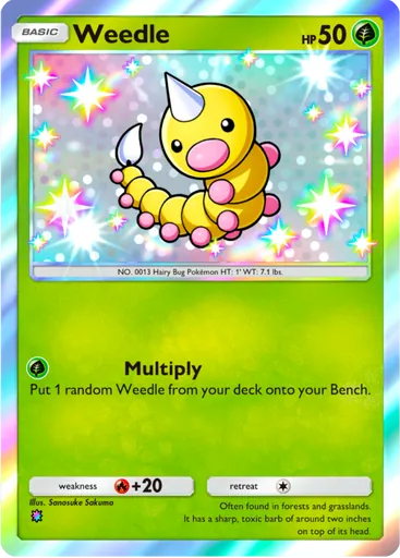 Weedle (a2b-097) card in Pokémon TCG Pocket