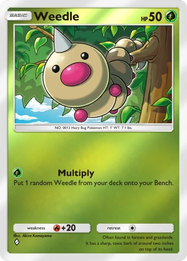 Weedle (a4b-007) card in Pokémon TCG Pocket
