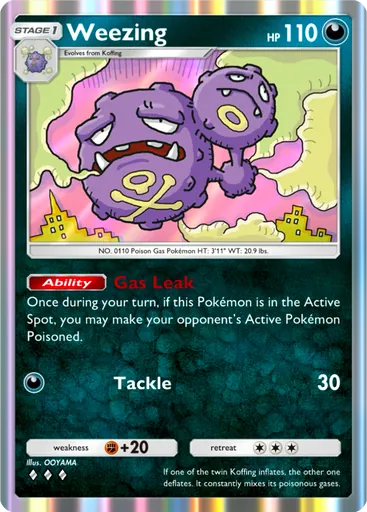 Weezing (a1-177) card in Pokémon TCG Pocket
