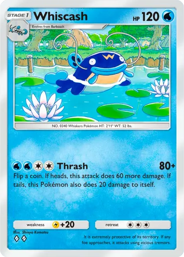 Whiscash (a2a-017) card in Pokémon TCG Pocket