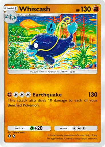 Whiscash (a3b-039) card in Pokémon TCG Pocket