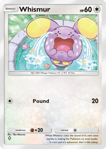 Whismur (b1-190) card in Pokémon TCG Pocket