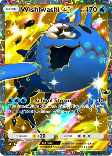 Wishiwashi ex (a3-184) card in Pokémon TCG Pocket