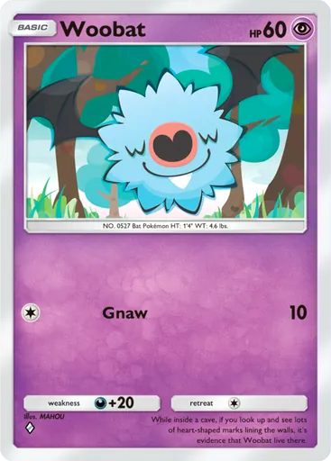 Woobat (a1-133) card in Pokémon TCG Pocket