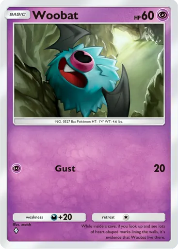 Woobat (a3b-029) card in Pokémon TCG Pocket