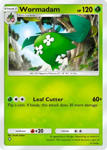Wormadam (a2-016) card in Pokémon TCG Pocket