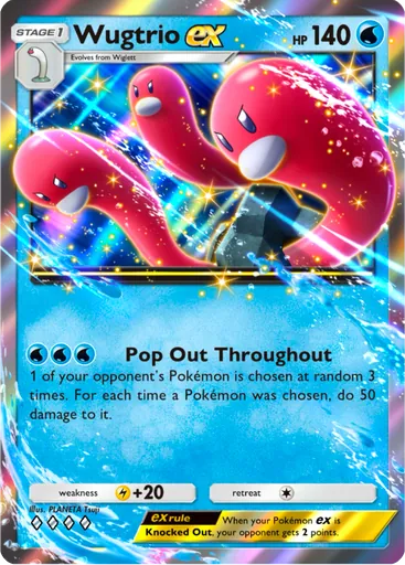 Wugtrio ex (a2b-019) card in Pokémon TCG Pocket