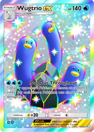 Wugtrio ex (a2b-109) card in Pokémon TCG Pocket
