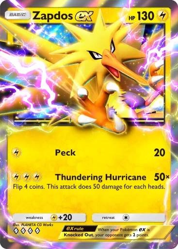 Zapdos ex (a4b-139) card in Pokémon TCG Pocket