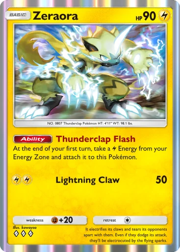 Zeraora (a4b-149) card in Pokémon TCG Pocket