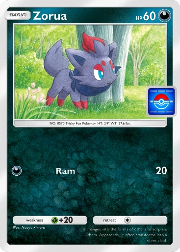 Zorua (pa-105) card in Pokémon TCG Pocket
